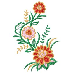 Free Zinnia Flowers Embroidery Design | EmbroideryDesigns.com
