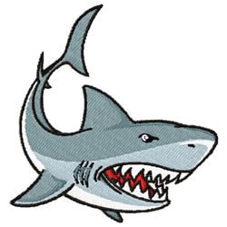 Shark Embroidery Design | EmbroideryDesigns.com