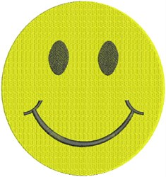 Smiley Face Embroidery Design | EmbroideryDesigns.com