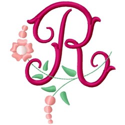 Floral monogram letter r embroidery designs machine embroidery designs Floral monogram letter r embroidery designs machine embroidery designs