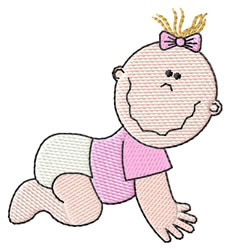 embroidery crawling baby designs embroiderydesigns zoom