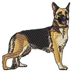 German Shepherd Embroidery Design | EmbroideryDesigns.com