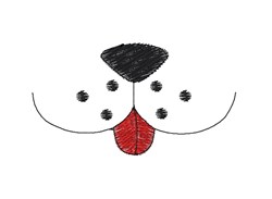 Dog Mouth Face Mask Embroidery Design | EmbroideryDesigns.com