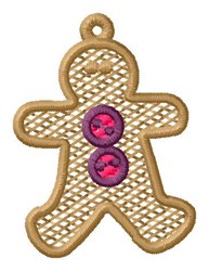 Gingerbread man ornament embroidery designs machine embroidery designs