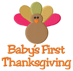 Bigger Turkey Celebrates Thanksgiving Embroidery Bigger Turkey Celebrates Thanksgiving Embroidery