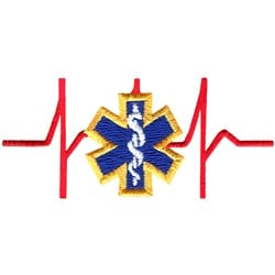 Star Of Life Embroidery Design | EmbroideryDesigns.com