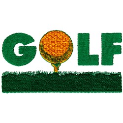 Golf Logo Embroidery Design | EmbroideryDesigns.com