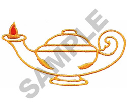 GENIE LAMP Embroidery Design | EmbroideryDesigns.com