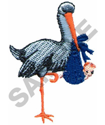 Stork  baby embroidery designs machine embroidery designs at