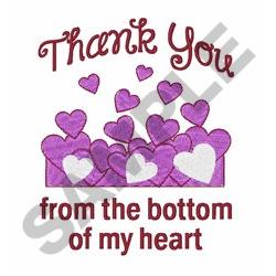 Thank You From The Bottom Of My Heart Designs For Embroidery Machines Embroiderydesigns Com