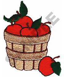 Bushel Of Apples Embroidery Design 