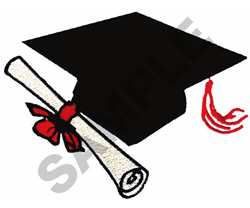 GRADUATION CAP & DIPLOMA Embroidery Designs, Machine Embroidery Designs