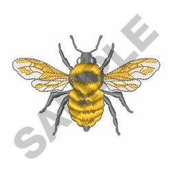 Realistic Bumblebee Embroidery Design | EmbroideryDesigns.com