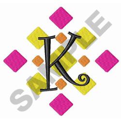 Diamond monogram k embroidery designs machine embroidery designs at