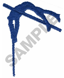 Pole vaulter embroidery design  embroiderydesignscom