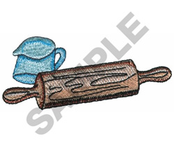 MEASURING CUP & ROLLING PIN Embroidery Design | EmbroideryDesigns.com