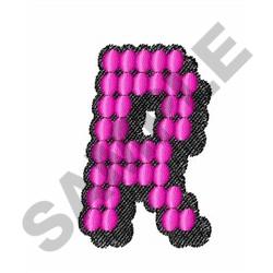 Upper Case R Embroidery Design | EmbroideryDesigns.com