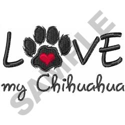 Love my chihuahua embroidery designs machine embroidery designs at Love my chihuahua embroidery designs machine embroidery designs at