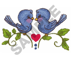 Two Birds In Love Embroidery