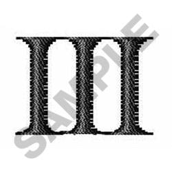 ROMAN NUMERAL ALPHABET III Embroidery Designs, Machine Embroidery