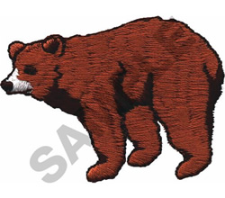 BROWN BEAR Embroidery Design | EmbroideryDesigns.com