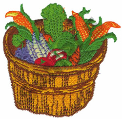 FRUIT AND VEGGIE BASKET Embroidery Designs, Machine ...