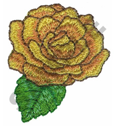 YELLOW ROSE Embroidery Design | EmbroideryDesigns.com