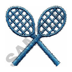 TENNIS RACQUETS Embroidery Design | EmbroideryDesigns.com