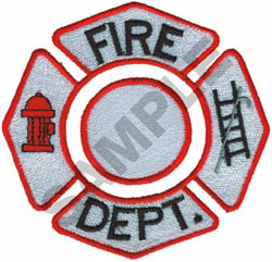 FIRE DEPT. Embroidery Design | EmbroideryDesigns.com