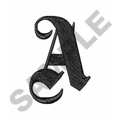 Dampfplatz Font A Embroidery Design | EmbroideryDesigns.com