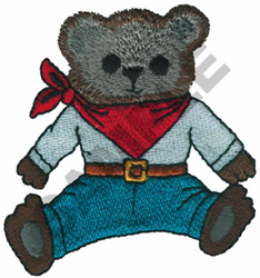 blue bandana teddy bear