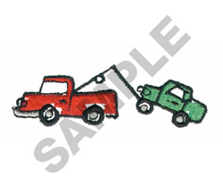 Tow truck towing car embroidery designs machine embroidery designs at