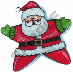 Star santa embroidery design  embroiderydesignscom