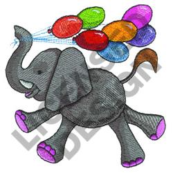 Elephant Playing With Ball Embroidery