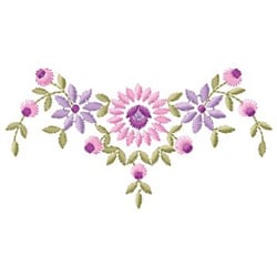 Floral Border Embroidery Design | EmbroideryDesigns.com