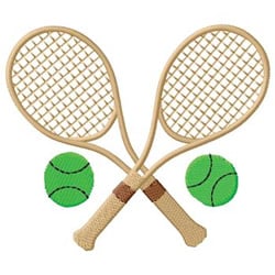 Tennis Embroidery Design | EmbroideryDesigns.com