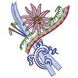 Alpine skiing emblem embroidery designs machine embroidery designs at