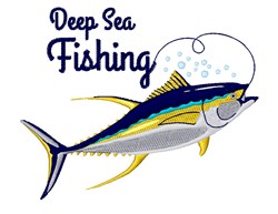 Deep Sea Fishing Embroidery Design | EmbroideryDesigns.com