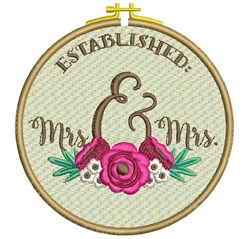 Mr And Mrs Established Est Personalised Name And Year Wedding