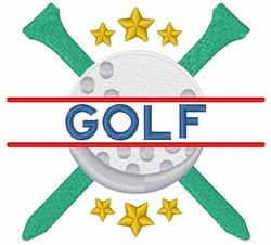 Golf Ball Embroidery Design | EmbroideryDesigns.com