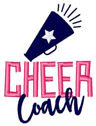 Cheer Coach Embroidery Design | EmbroideryDesigns.com