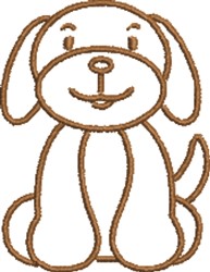 Dog Outline Embroidery Design | EmbroideryDesigns.com