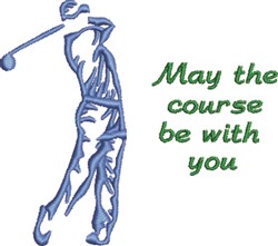 Lets Golf! Embroidery Design | EmbroideryDesigns.com