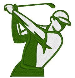 Golfer Embroidery Design | EmbroideryDesigns.com