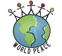 World Peace Globe Embroidery Designs, Machine Embroidery Designs at ...