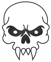 Skull Outline Embroidery Designs, Machine Embroidery Designs at ...