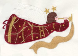 Trumpet angel applique embroidery designs machine embroidery designs Trumpet angel applique embroidery designs machine embroidery designs