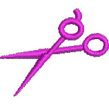 Hair Cutting Scissors Embroidery Designs, Machine Embroidery Designs at ...