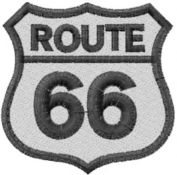 ROUTE 66 Embroidery Design | EmbroideryDesigns.com