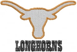 Texas Longhorns Embroidery Design | EmbroideryDesigns.com